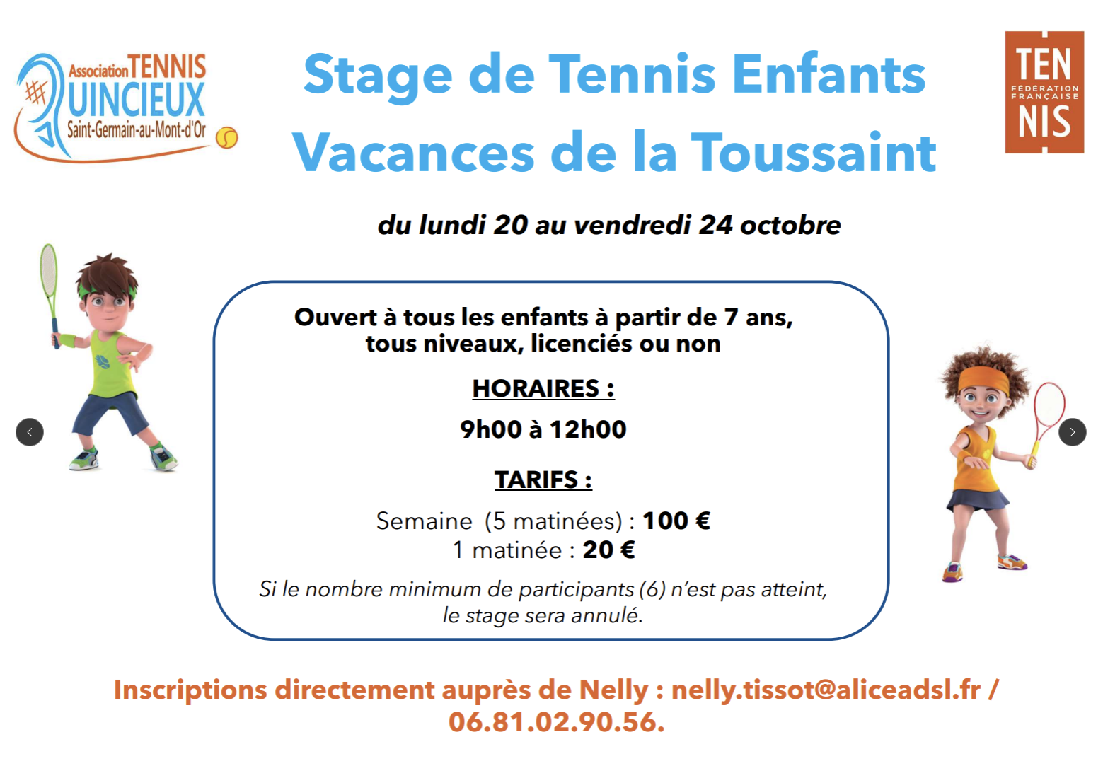 Stage de la Toussaint